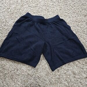 St. John Black Santana Knit Culotte Shorts Skort‎ Womens 2 Pull On Elastic Waist